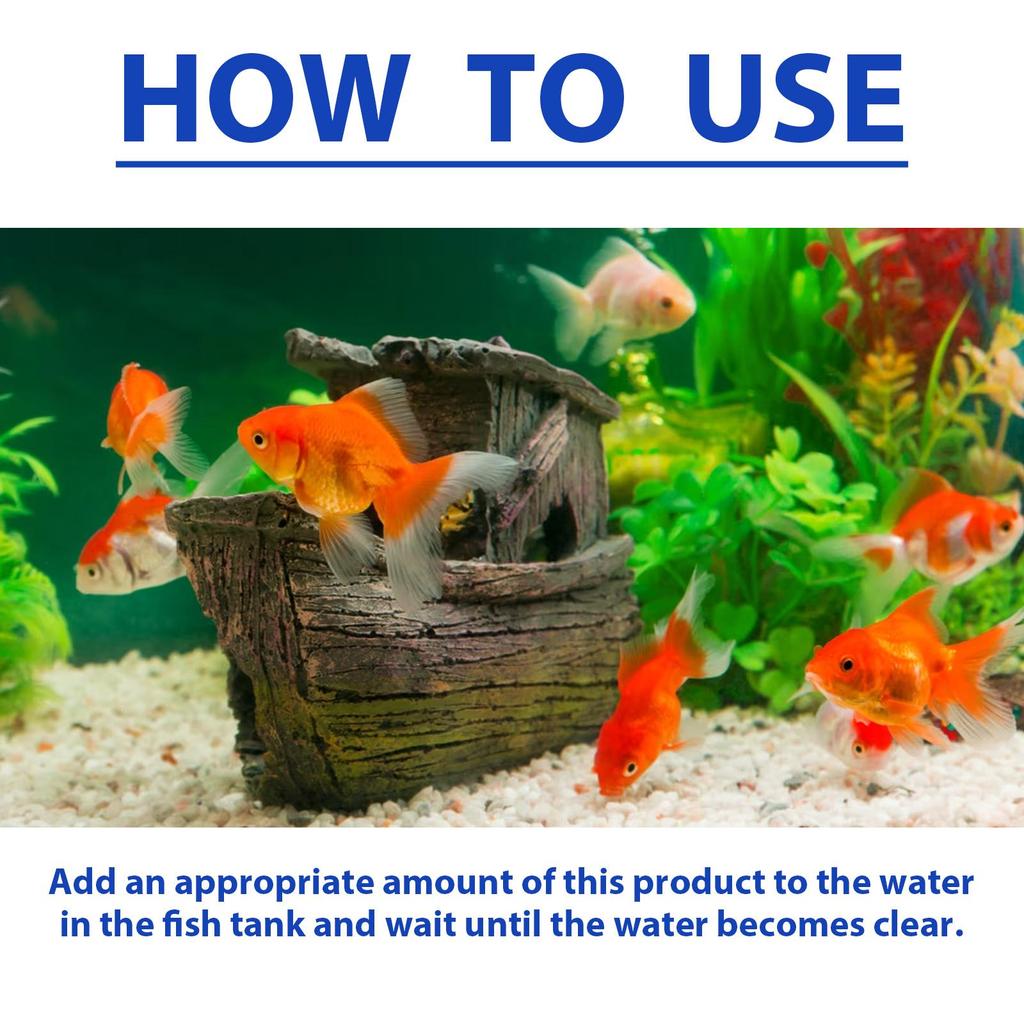 Aquarium Water Purifier Algae Removal Powder Powerful Aquarium Water Purification Powder Aqua Water Purifying for Fish Tank Water Turbidity Removal