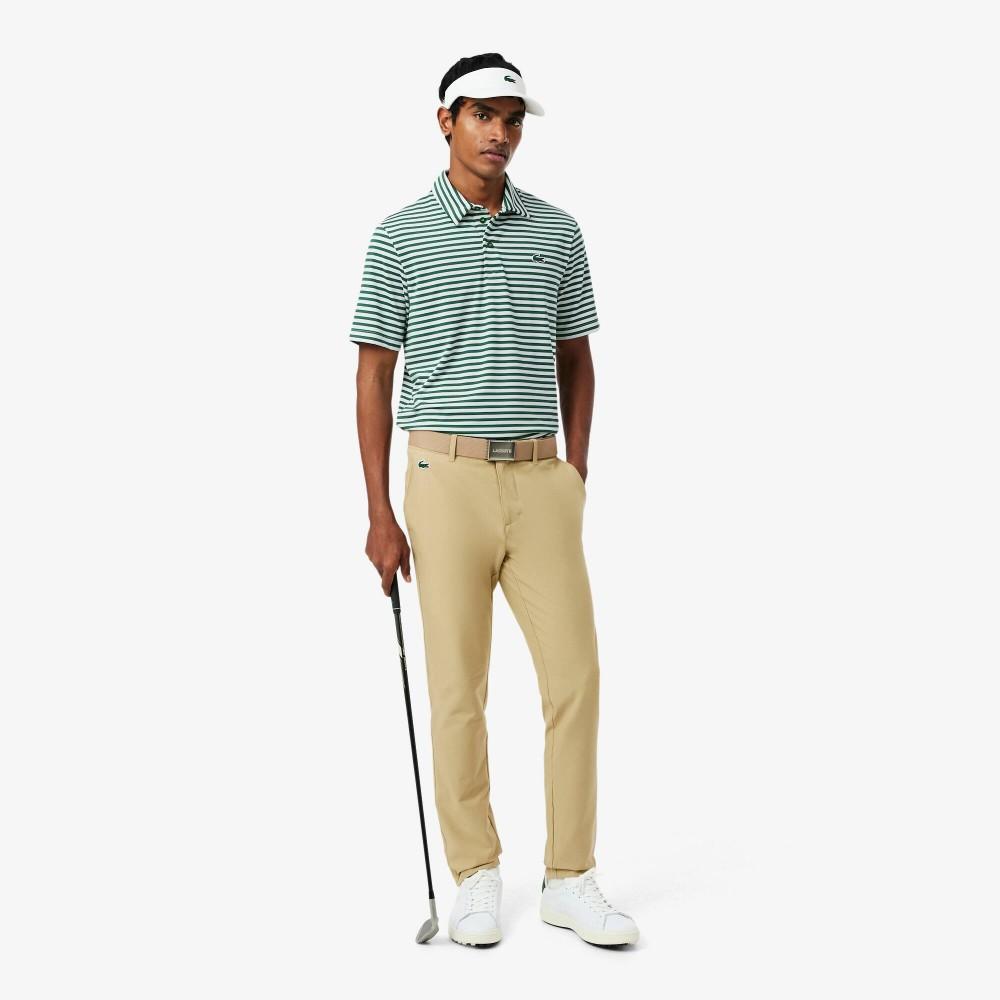 Lacoste Men's Golf Stripe Short-Sleeve Polo Shirt DH3187-56G291