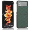 Suitable for Samsung Z Flip4 Mobile Phone Case Z FOLD4 Small Checkered Leather Pattern Case, Folding Mobile Phone Case W20 5G