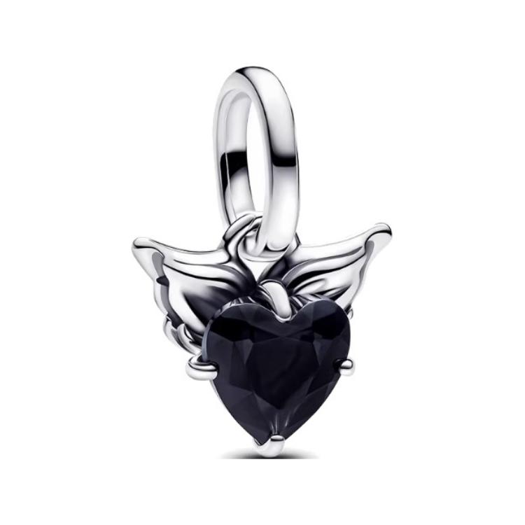 Pandora Double Wing Heart Design Pendant Women pendant Silver 793626CO1 Box