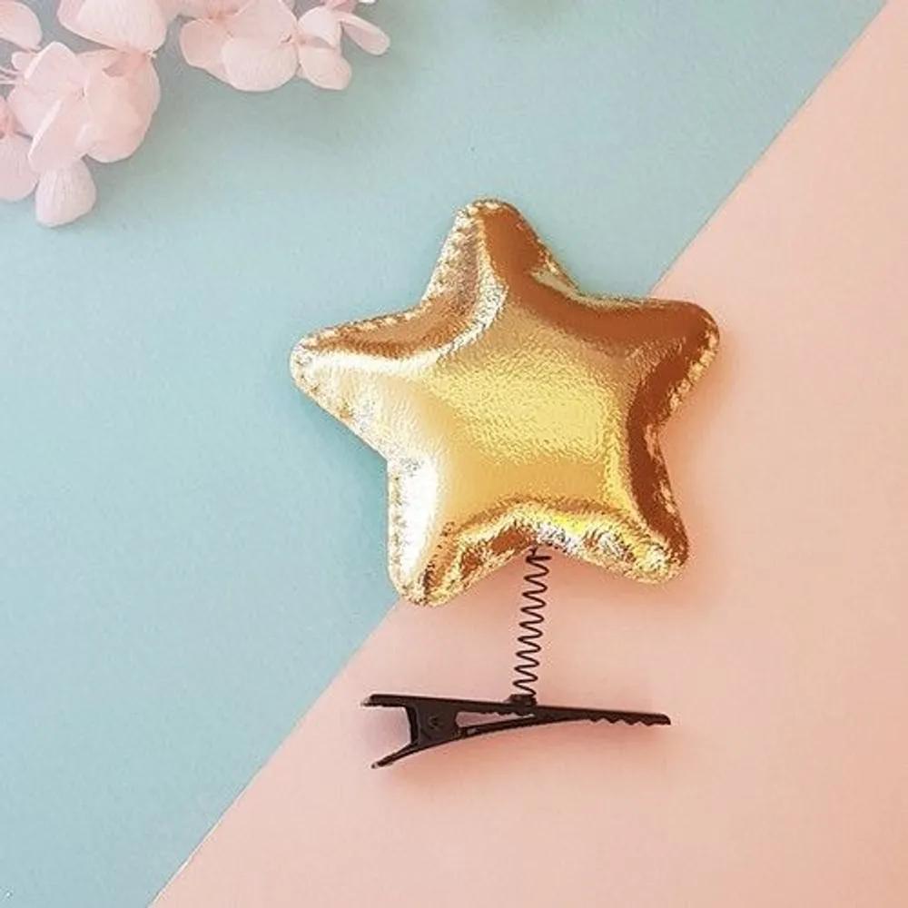 10 Gold Star Hairpins Spring Pins Claw Clips Group Events Amusement Parks Concerts Sports Days