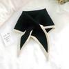 Female Knit Scarf Girls Shirt False Collar for Sweater Dress Shirt Detachable Collar Women Autumn Warm Fake Collars Small Shawl