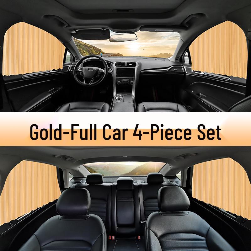 Retractable Magnetic Car Window Sunshade Curtain for Heat Insulation