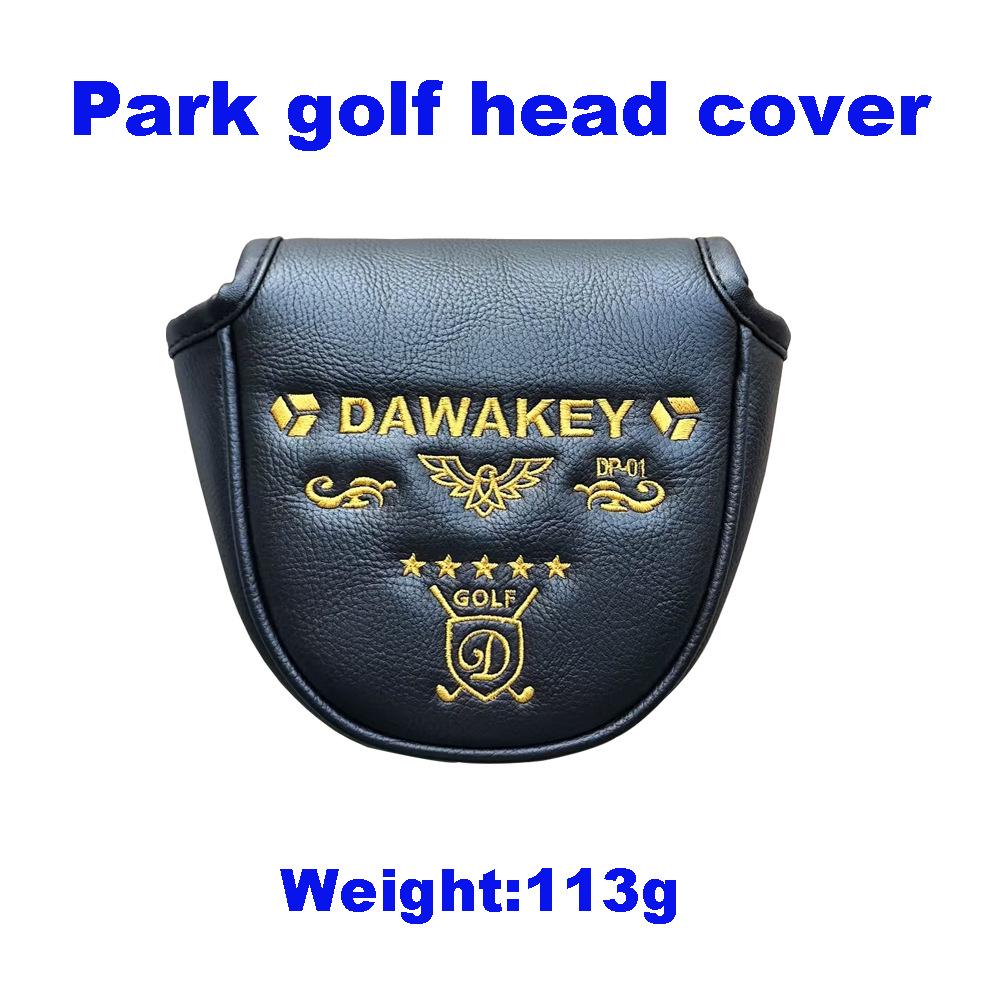 Waterproof PU Leather Park Golf Hat Cover with Magnetic Closure and Custom Logo Option