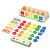 Zabawki sensoryczne Montessori dla dzieci Drewniane układanki Sortowanie kolorów Dopasowanie kształtów Gry planszowe Trening motoryki małej Puzzle Zabawka edukacyjna
