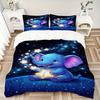 Elephant Starry Sky Print 3Pcs Bedding Setduvet Cover With 2 Bedropillowcase Home Birthday Gift