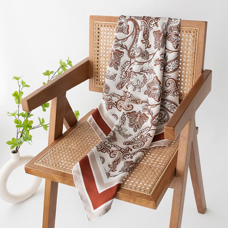 two-color pipa picture silk scarf 100% mulberry silk women's high-end wedding gift