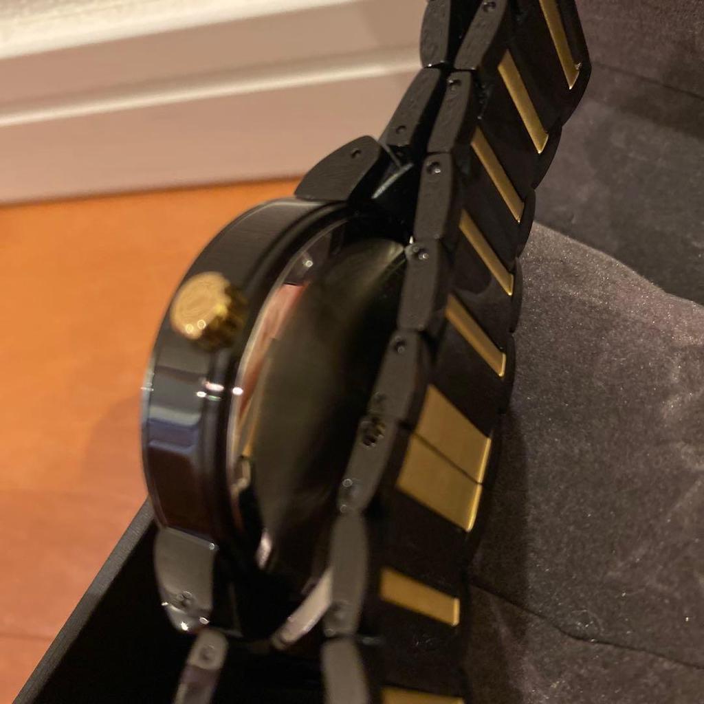 Used BULOVA Men's Watch Black Gold