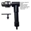 Narrow Space Drilling Accessory 90 Degree Right Angle Drill Attachment, Corner Adapter with 0.8-10mm 3-Jaw Chuck, Compatible Most Bits Professional