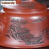 250ml Boutique Yixing Purple Clay Teapots Handmade Admiralty Pot Raw Ore Dragon's Blood Sand Kettle Zisha Tea Set Tableware Gift