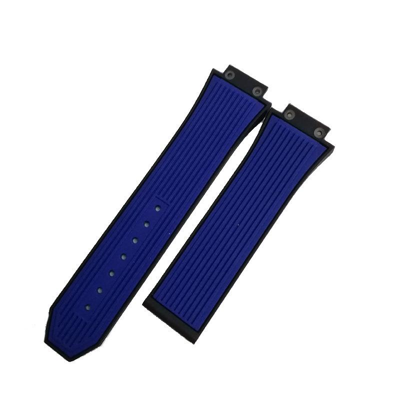 Horlogetoebehoren 27mmx17mm Voor HUBLOT Serie horlogeband Siliconen band 22mm Vouwsluiting Rubberen Herenband polsbandje armband