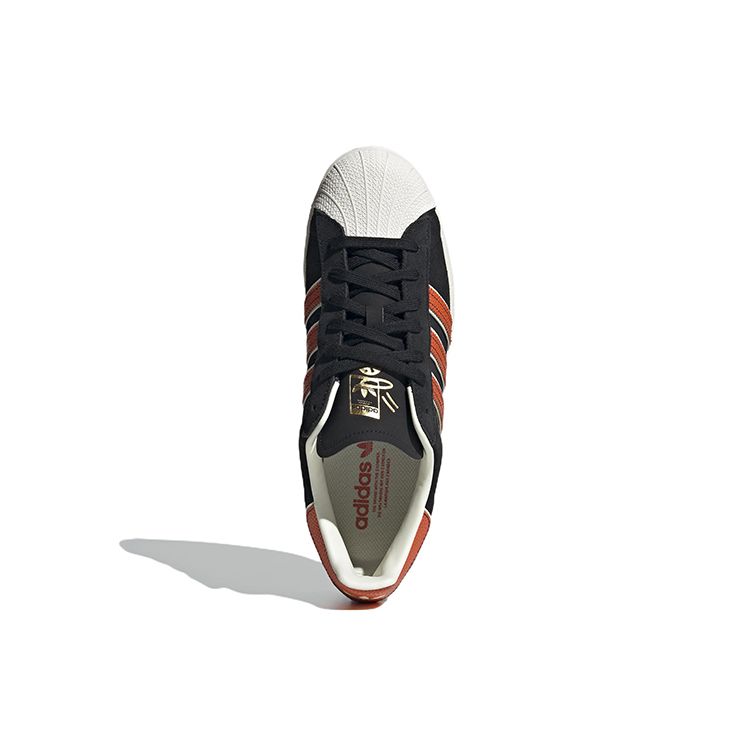 Adidas Originals Superstar Classic Retro Casual Low-Top Sneakers Unisex Sneakers Black White Red HR0463