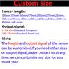 Customized Marine Boat Gauge 52MM Fuel Level Gauge 0-90 Ohm With Red LED For A3 A5 Liquid Level Sensor 150 200 225 250 275 500mm