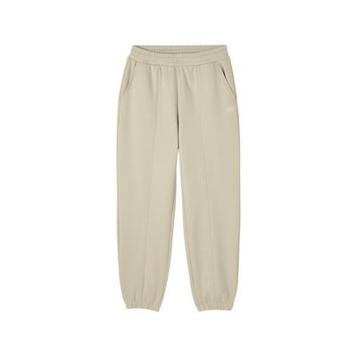 Casual Solid Color Simple Sports Pants Women Bottoms Beige L324W095-0046