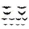 Illuminated Bat Decals with LED Light Adhesive PVC Bat Sticker Halloween Decorations for Window Wall Home Decoration