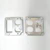 US Standard Double Industrial Switch Socket with Galvanized Panel Faceplate SG4418