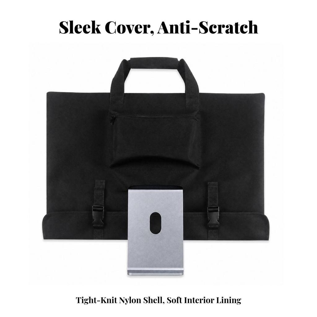 Integrated PC Carrying Sleeve with Compartments Adjustable Storage Bag Padded