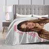 Warm Blanket Camping Tate McRae Bedding Throws Canadian Singer Flannel Bedspread For Couch Chair Sofa Bed Graphic Sofa Bed Cover