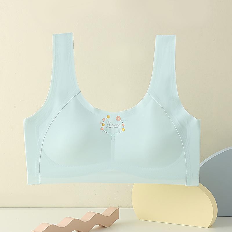 Seamless Wireless Minimizer Training Bra for Teen Girls, Puberty Development Anti-Exposure Camisole Vest for Students