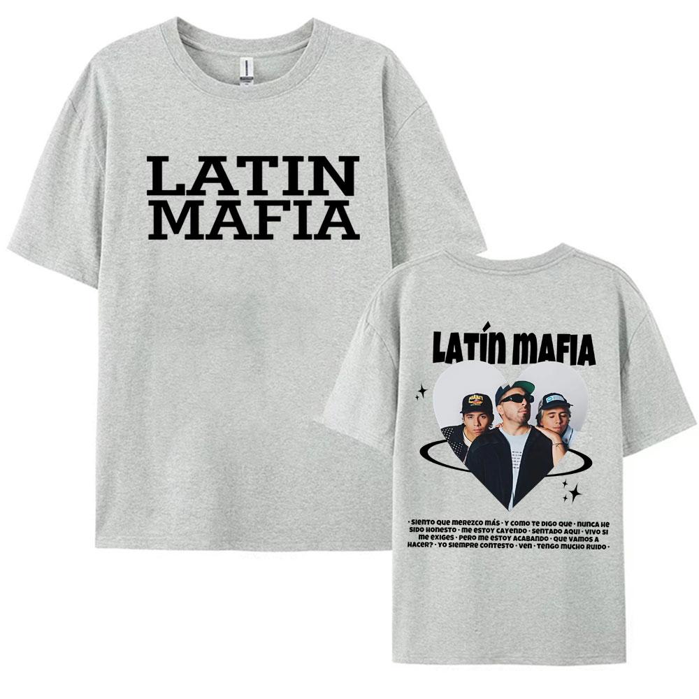 Rock Band Latin Mafia Mexico Tour 2025 Merch Tee Shirt for Men Women Fashion Gothic Pop Music Tshirt Casual 100 Cotton T Shirt