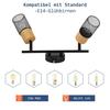 Plafonnier - NETTLIFE - Spot en bois et métal - 2x E14 - Orientable 350° - Noir