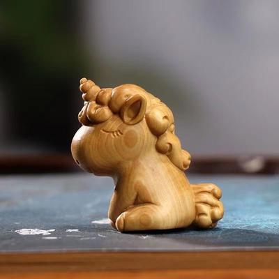 Cartoon Cute Woodcarving Desktop Decoration