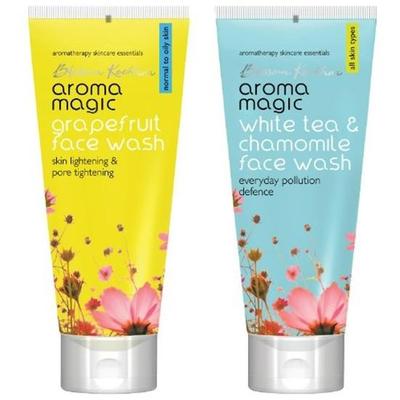 Aroma Magic Face Wash 100 Ml (Grapefruit) And Aroma Magic White Tea And Chamomile Face Wash, 100ml