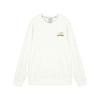 Colorful Casual Series Pullover Warm Round Neck Sweatshirt Women Tops Cotton-Candy-White L423U163-0074