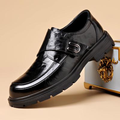 Leather Shoes Men's 2025 Spring Casual First Layer Cowhide Soft Surface Men's Wedding Groom Shoes Trend 2025