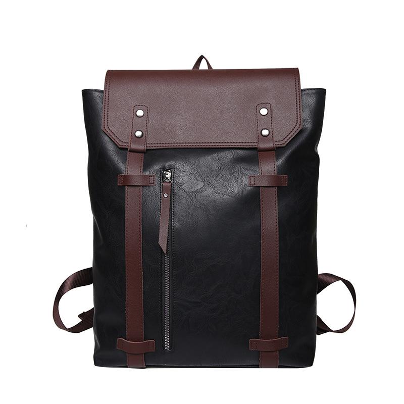 College students wear-resistant and durable trend personalized men and women simple casual backpack fashion street Korean version backpack 36*13*38