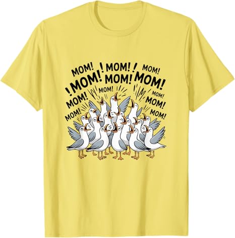 2026 New Fashion Mothers Day Novelty TShirt Gift Funny Bird Mom Seagull Funny Mama Seagulls Ocean Graphic Aesthetic Clothes