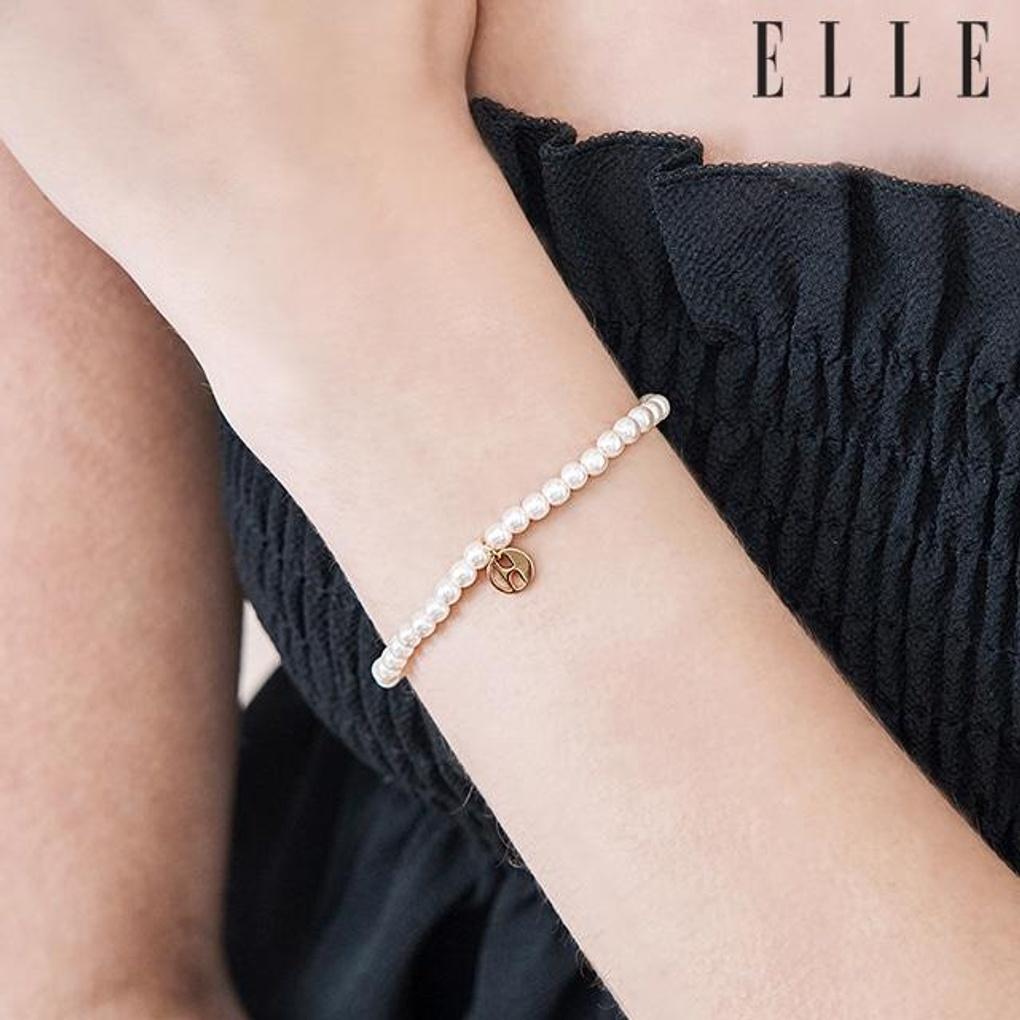 [ELLE Schmuck] Einfaches Signature Perlenarmband ELBRBB098