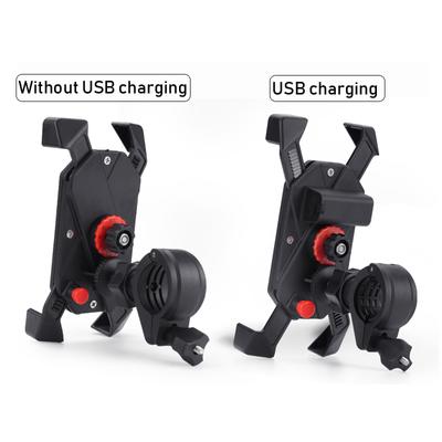 Universalus dviračio motociklo telefono laikiklis, USB įkrovimas, vandeniui atsparus GPS navigatoriaus vairo laikiklis, skirtas 4''-6''