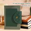 A5 High-grade Leather Business Notebook, Business Meeting Record Book, Work Notebook, Student Subject Notes, Buckle Diary,