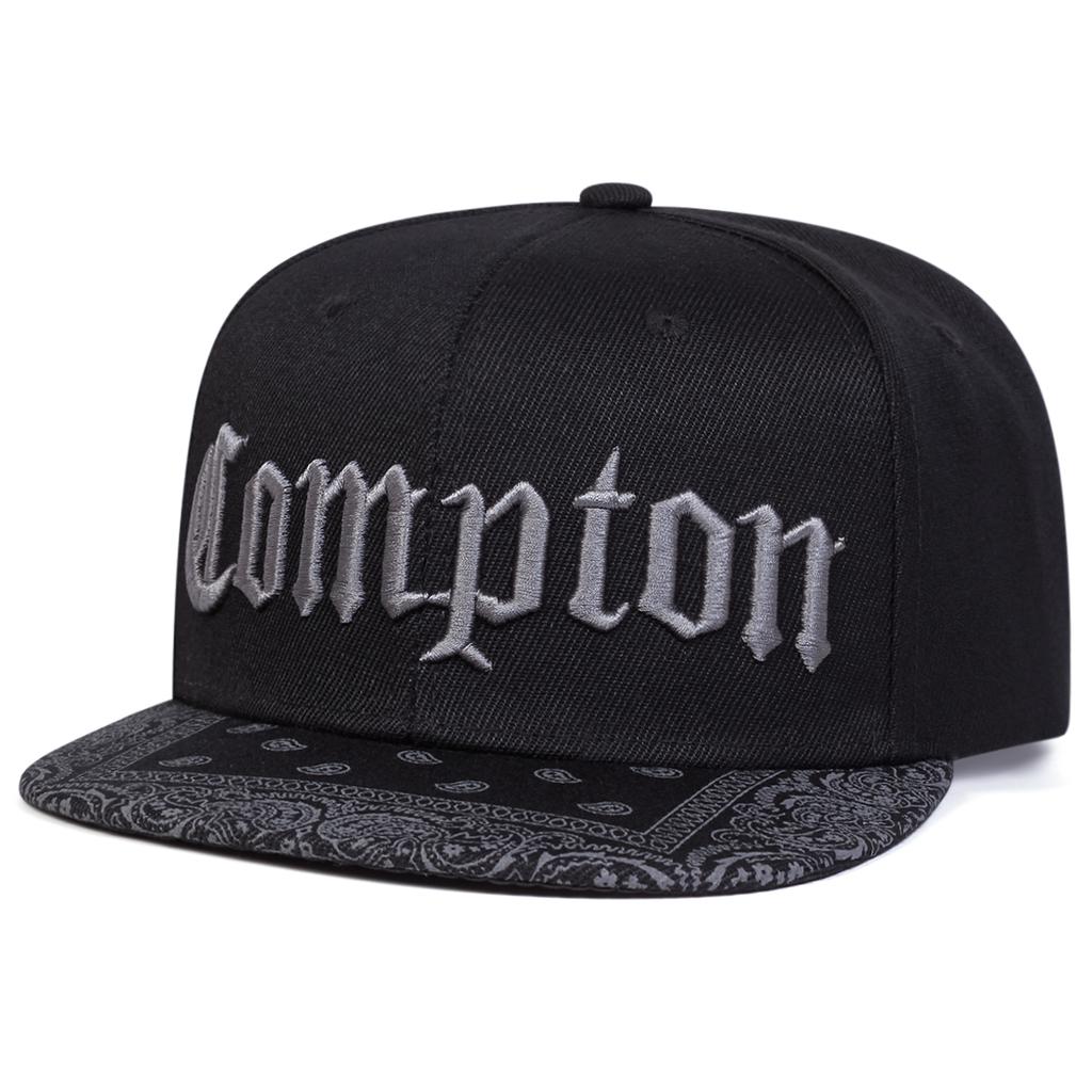 Unisex COMPTON Letter Embroidery Baseball Hats Spring Autumn Outdoor Adjustable Casual Hip-hop Trucker Caps Sunscreen Hat