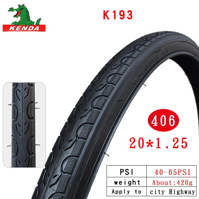 Kenda 20 inch bike tire 20 * 1.25/1.35/1.5/1.75/1.95/2.0/2.125 small wheel tire 20 * 1 1 / 8 20 / 1 3 / 8 folding bicycle tire