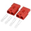 2 Stück 175A Batterieverbinder Rot Mit Zubehör Batterie-Schnellverbindungsstecker 2-poliges Gehäuse 600V Schnellverbindungs-Trennstecker