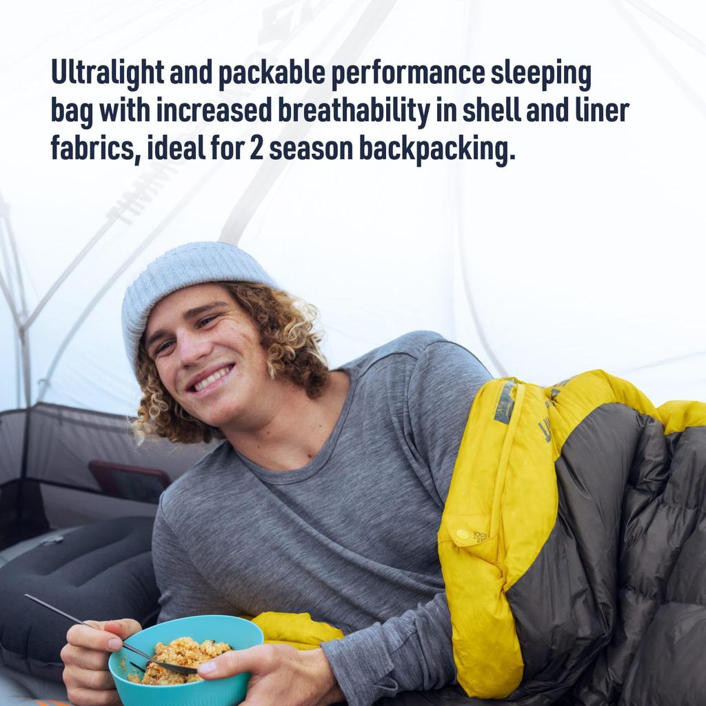Sea To Summit Spark Ultralight Down Sleeping 30 Bag, Degrees, Regular.