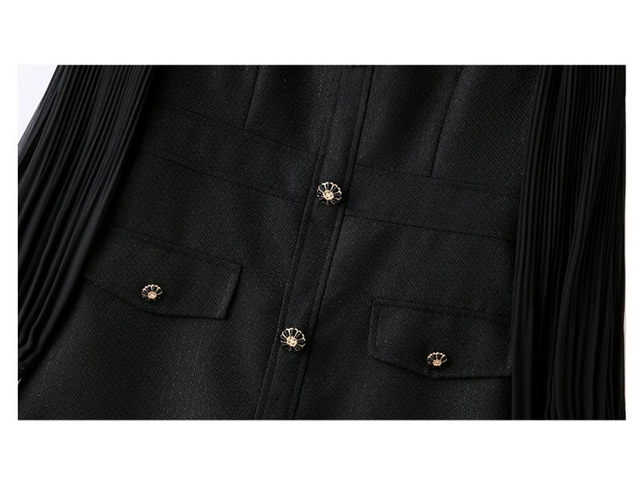 2024 Autumn High-End Petite Slimming Long-Sleeve Socialite Dress WN6058