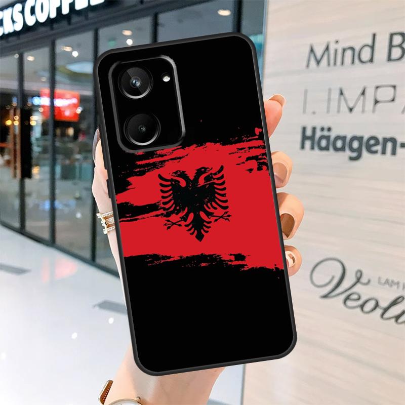 Albanian Flag Case For Realme 15 Pro 12 11 13 14 Pro Plus GT6 GT7 C55 C51 C53 C25 C63 C61 C65 C67 C71 C75