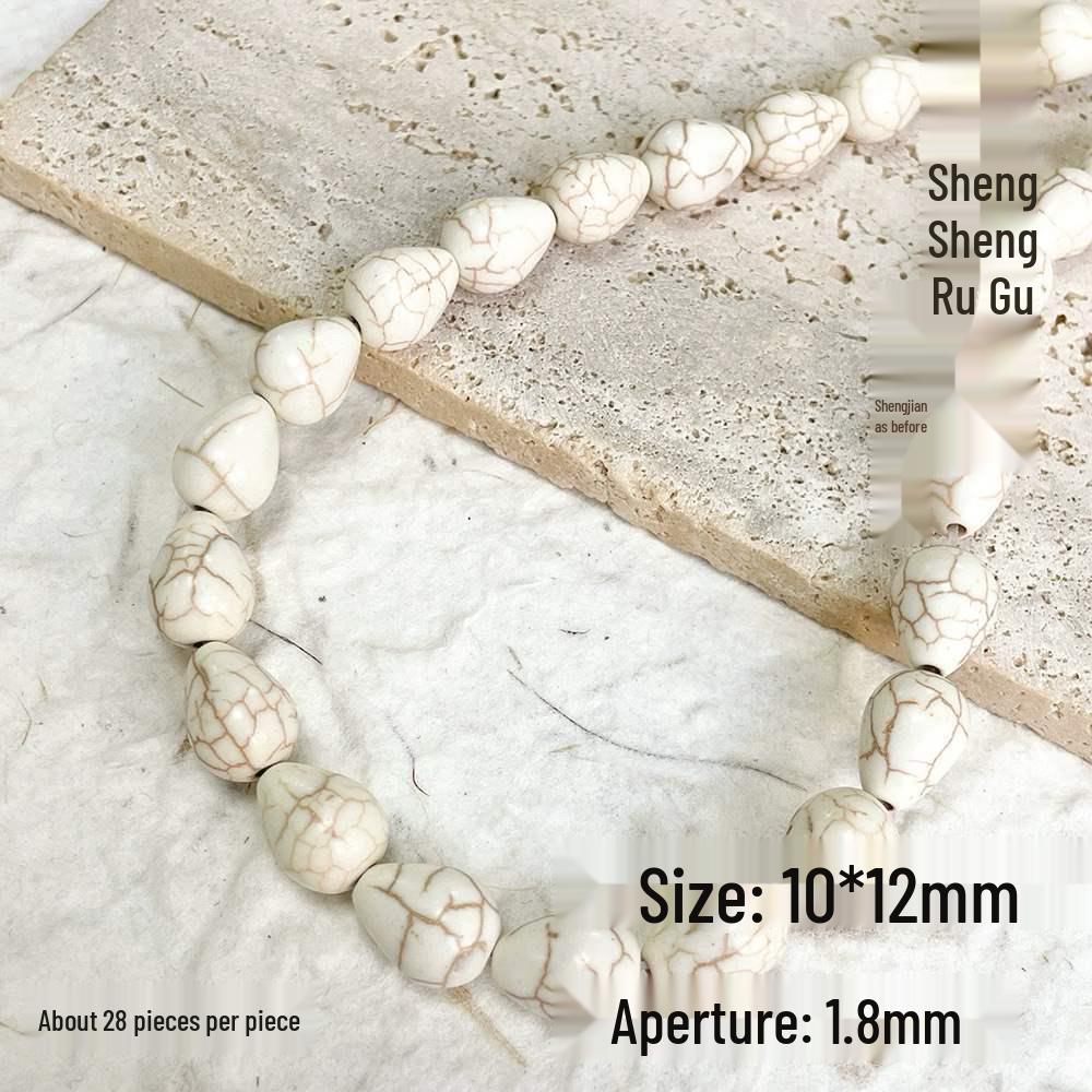 Versatile White & Turquoise Spacer Beads for DIY Jewelry Making - Bracelets, Necklaces, Accessories