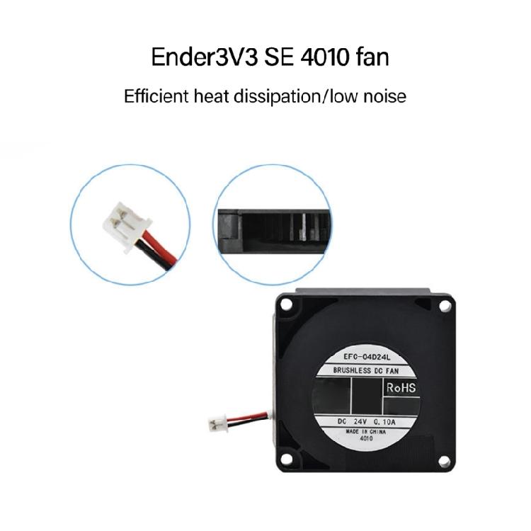 Enhances Heat Dissipation 4010 Cooling Fan For Ender 3 Printer Quiet Operations Blower FAN