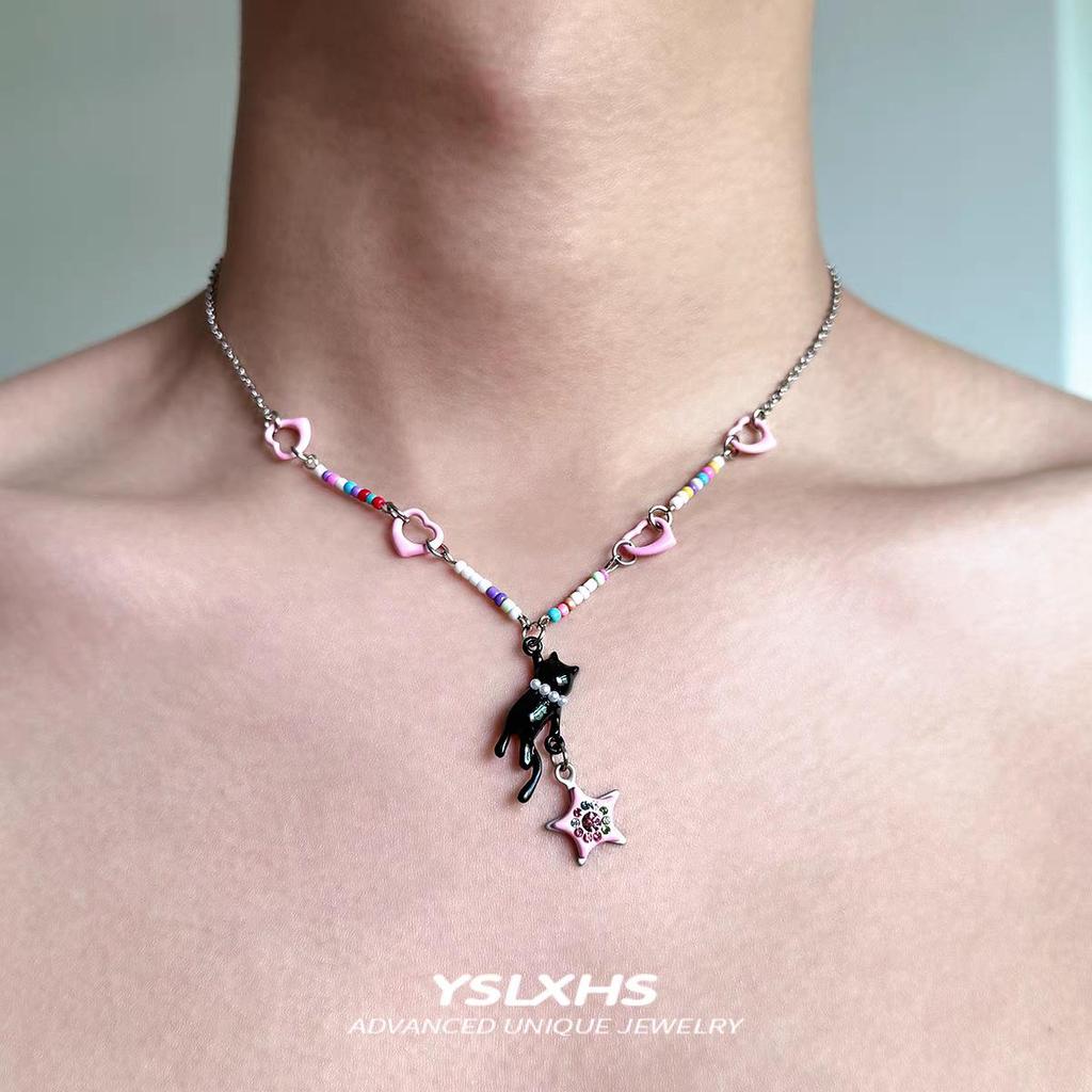 Retro Spicy Girl Butterfly Punk Leather Choker Necklace