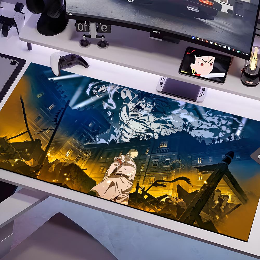 Levi Ackerman Mouse Pad Multiple Sizes Large Square Computer Office Game Table Mats Rubber Anti-slip Mousepads