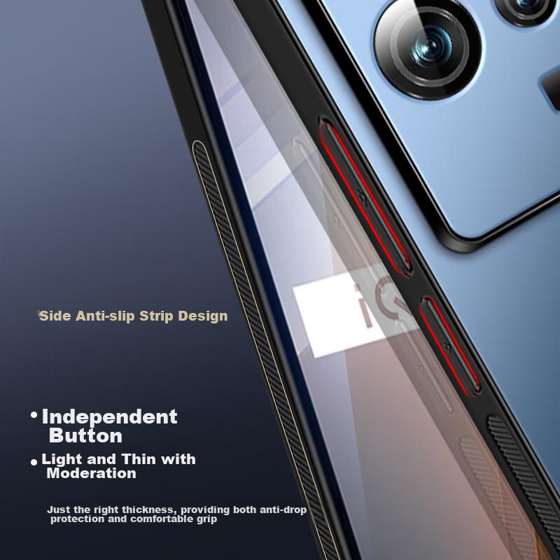 IQOO11 Phone Case, IQOO11S AG Frosted Lens Full Protection, Real Machine Solid Color, Light Luxury, Vivo Anti-Fingerprint, WoAnd, Graphite Black