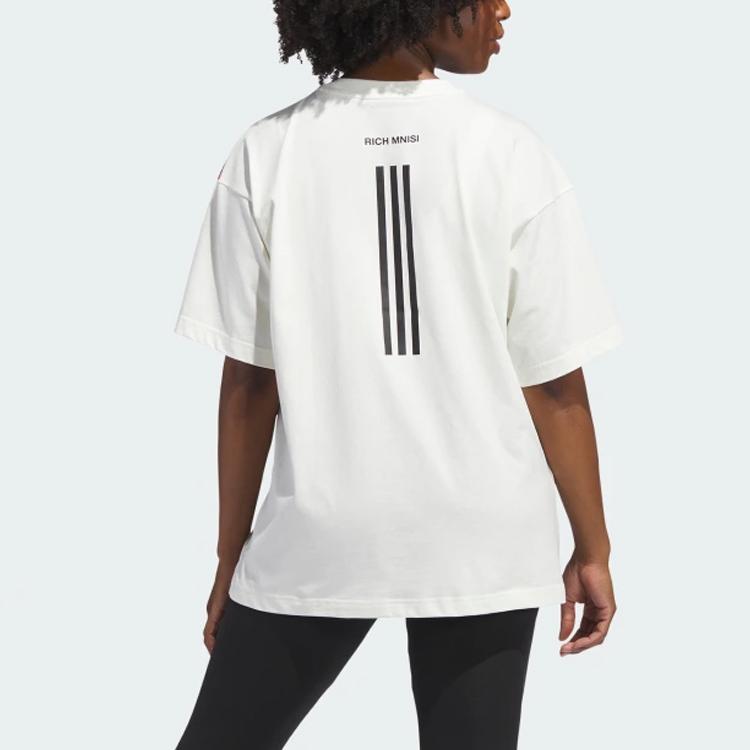 Adidas Grafisk Pride T-skjorte Unisex Topper Hvit HZ3121