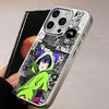 SK8 Infinity Miya Chinen Phone Case for iPhone 17 16 15 14 13 12 11 Air Pro Max Plus Electroplated Silver Cover