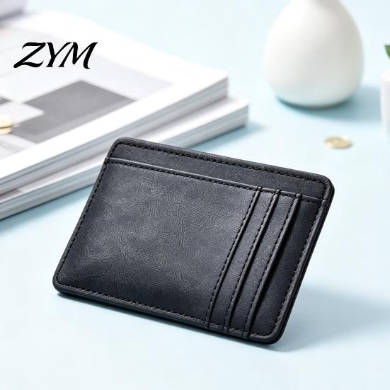 Stylish Pocket Accessory for Men Slim Card Holder Men, Minimalist Credit with ID Window, Business Organizer Work And Travel Multiple Slots,