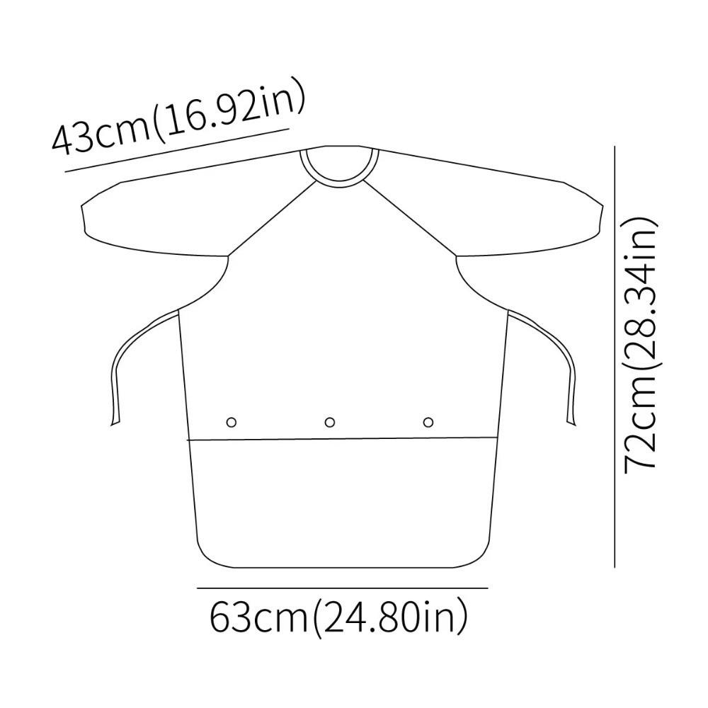 Waterproof Clean Feeding Bib Mess-Free Infant  Apron Smock New Baby Waterproof Bib