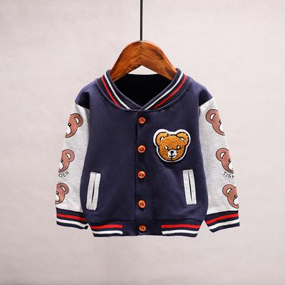 Spring Autumn Baby Girls Boys Clothes Children Cotton Cartoon Jacket Toddler Fashion Sports Costume Infant Kids Sportswear